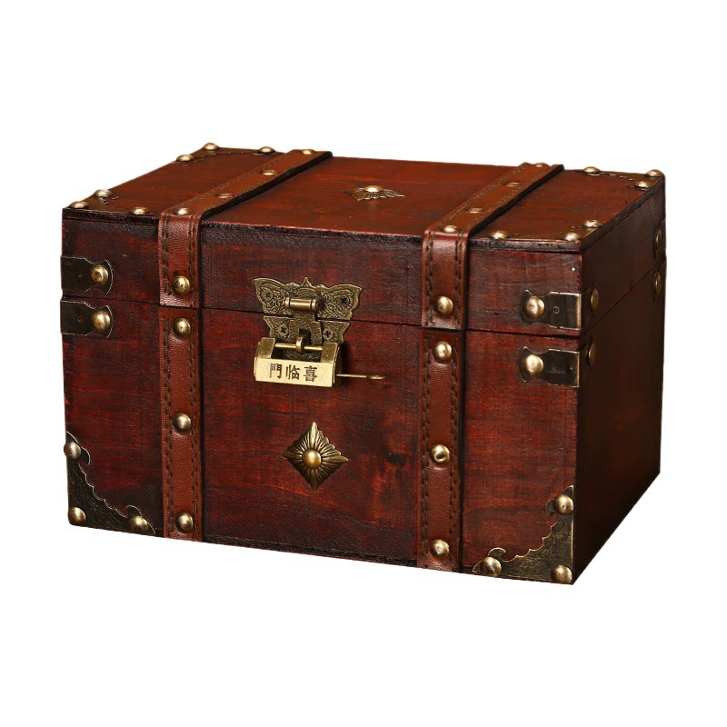 Storage Box Large Wood Vintage — desk mat wholesale pick on MatDesk