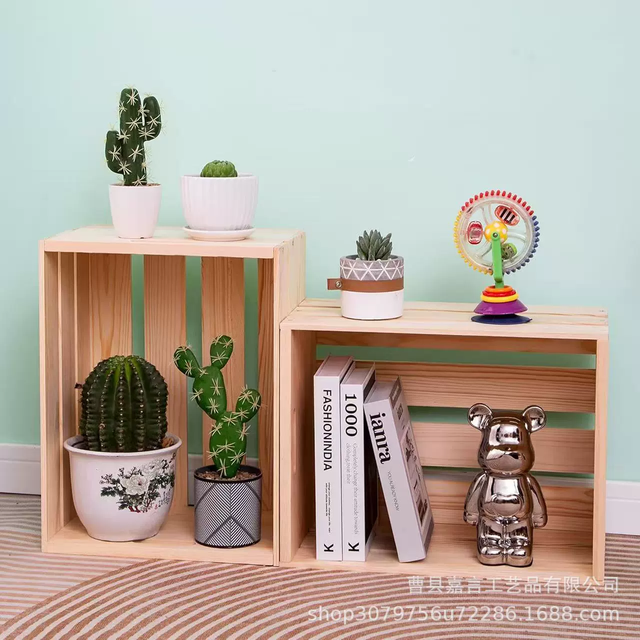 Storage Bin Solid Wood Desktop — desk mat wholesale pick on MatDesk