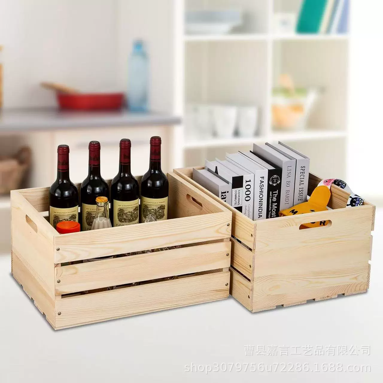 Storage Bin Solid Wood Desktop — desk mat wholesale pick on MatDesk